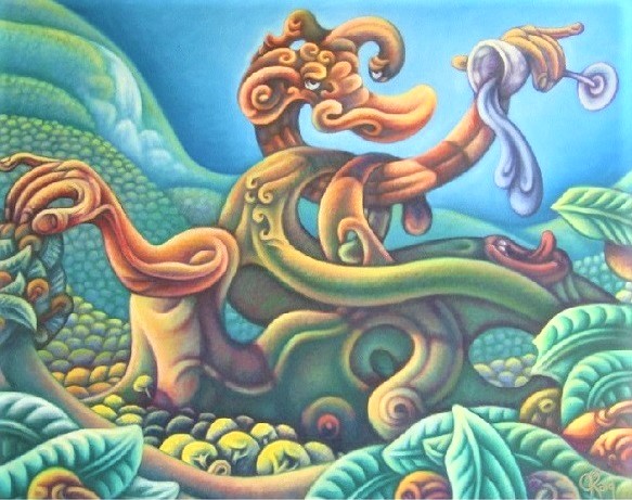 Painting: SELF PORTRAIT, 60 by 48 inches